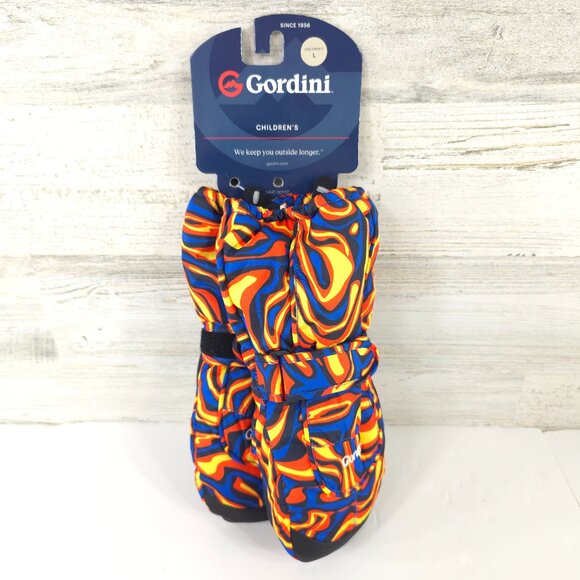 NWT GORDINI DRIMAX KIDS CUB MITT CHILDREN'S SIZE LARGE MULTICOLOR WATERPROOF.... - Picture 1 of 8